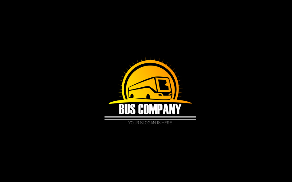 Download Шаблон логотипа "Bus Company Logo Template" / Bus Company Logo Template - Адаптивный Шаблон логотипа на тему графика bus company travel auto car resizable illustrator easy to edit vector ai eps