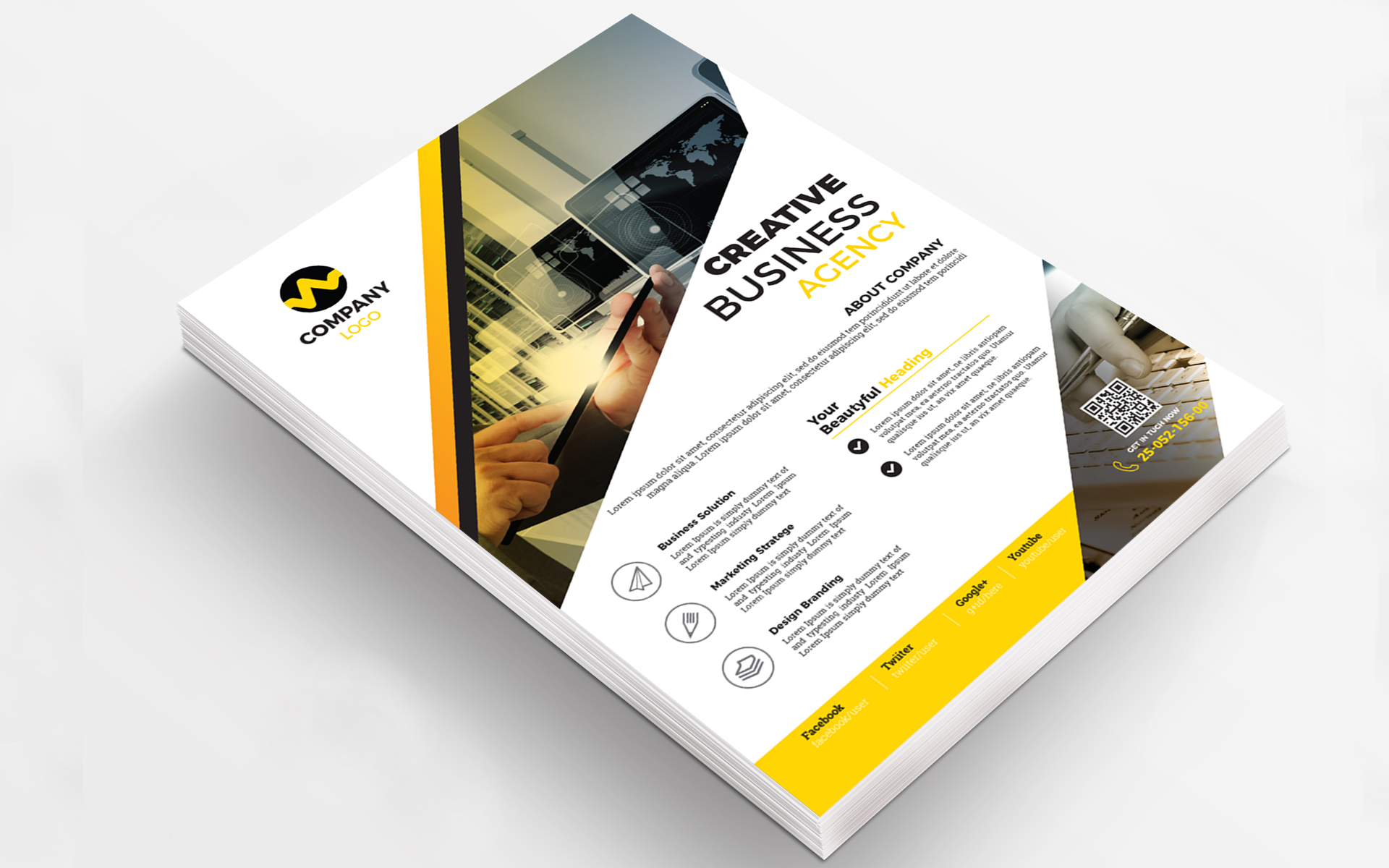 Download Фирменный стиль "Creative Business  Inspires - Corporate Identity Template" / Creative Business  Inspires - Corporate Identity Template - Фирменный стиль на тему графика agency brochure business company corporate creative flyer marketing abstract art artistic blue building computer graph graphic green hi-quality id kit