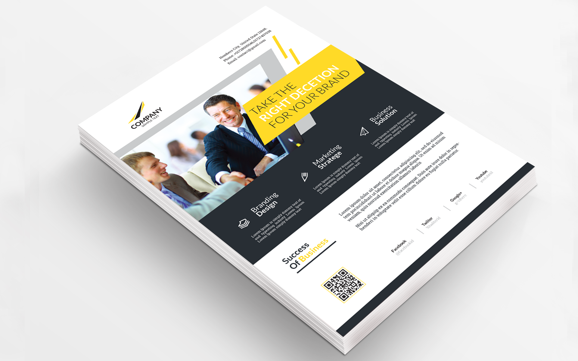 Download Фирменный стиль "Brand Decision Flyer - Corporate Identity Template" / Brand Decision Flyer - Corporate Identity Template - Фирменный стиль на тему графика agency brochure business company corporate creative flyer marketing abstract art artistic blue building computer graph graphic green hi-quality id kit