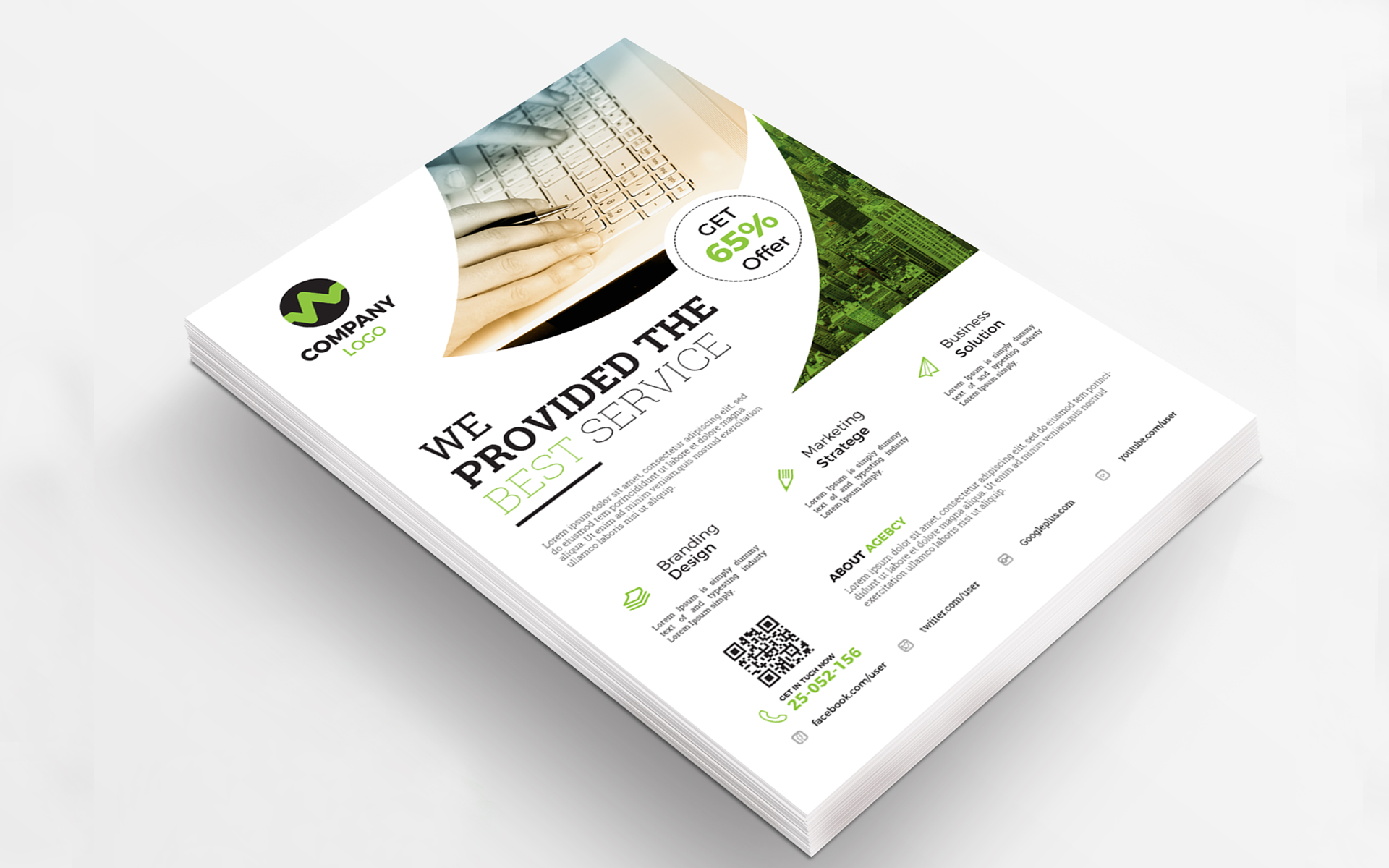 Download Фирменный стиль "Best Corporate Business Flyer - Corporate Identity Template" / Best Corporate Business Flyer - Corporate Identity Template - Фирменный стиль на тему графика agency brochure business company corporate creative flyer marketing abstract art artistic blue building computer graph graphic green hi-quality id kit