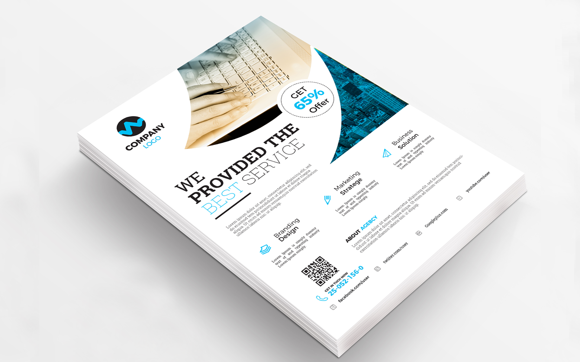 Download Фирменный стиль "Best Corporate Business Flyer - Corporate Identity Template" / Best Corporate Business Flyer - Corporate Identity Template - Фирменный стиль на тему графика agency brochure business company corporate creative flyer marketing abstract art artistic blue building computer graph graphic green hi-quality id kit