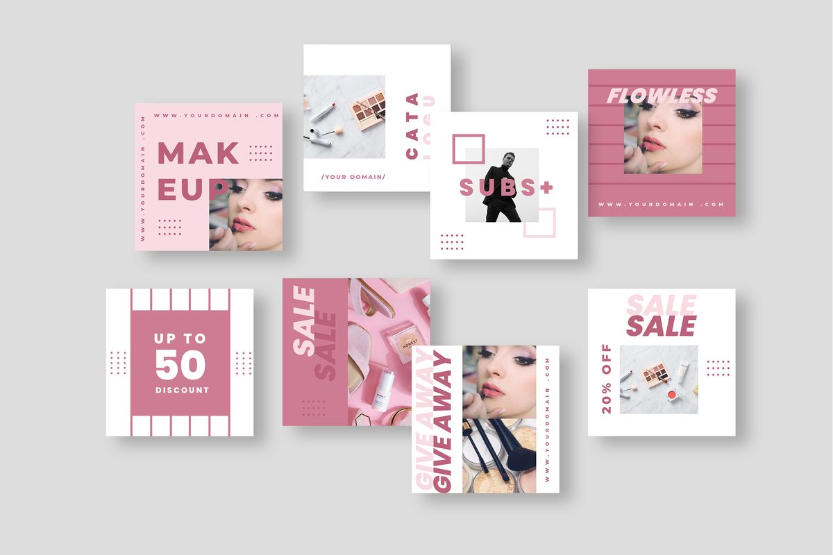 Download Шаблон для соцсетей "Five - Duotone Instagram Post Social Media Template" / Five - Duotone Instagram Post Social Media Template - Шаблон для соцсетей на тему графика 