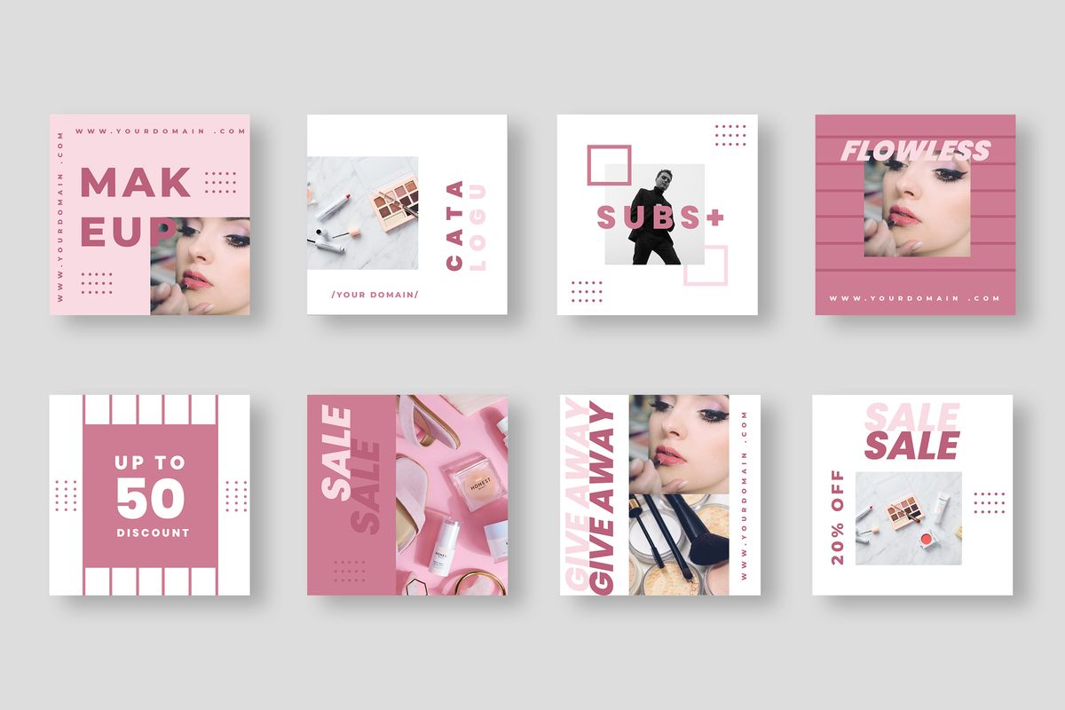 Download Шаблон для соцсетей "Five - Duotone Instagram Post Social Media Template" / Five - Duotone Instagram Post Social Media Template - Шаблон для соцсетей на тему графика 