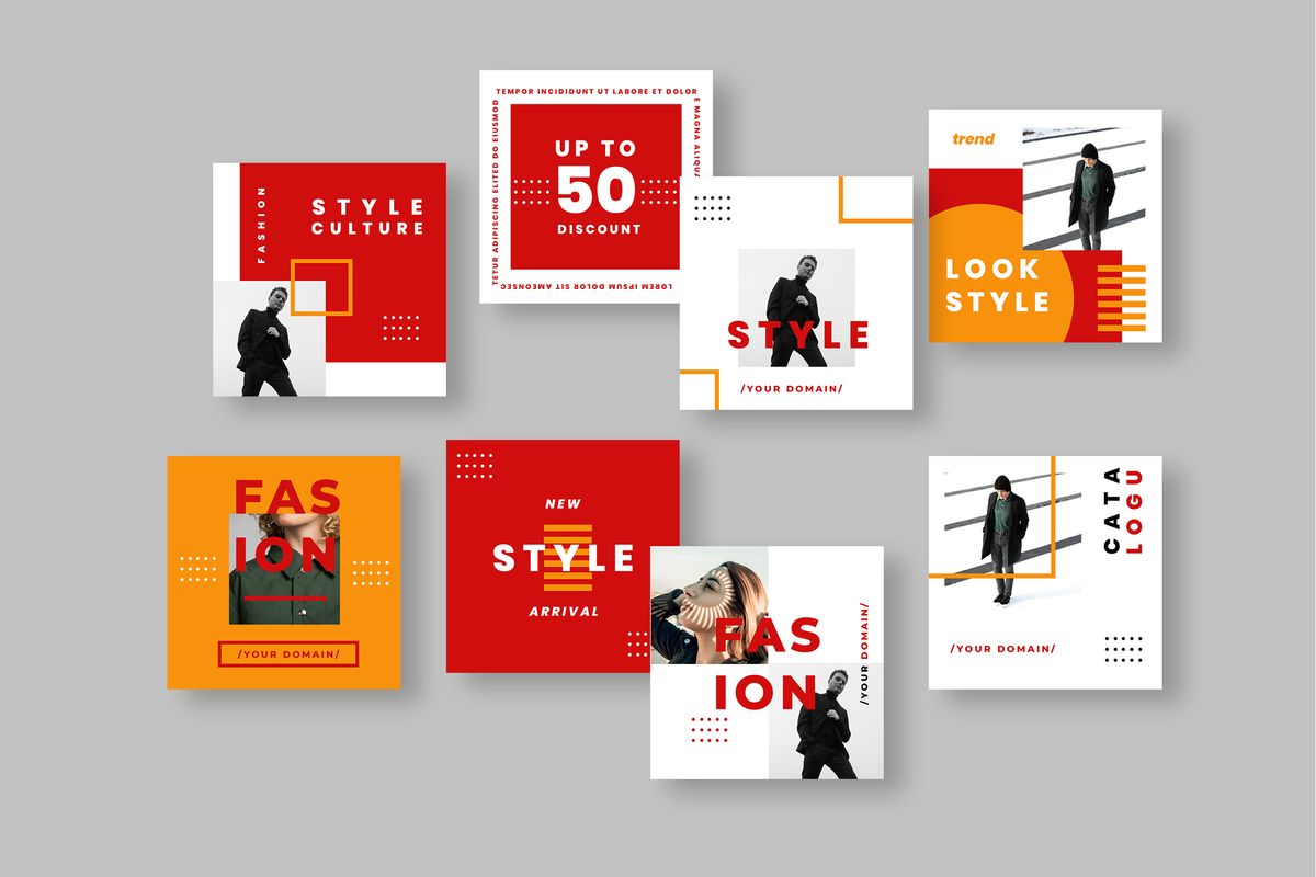 Download Шаблон для соцсетей "Four - Instagram Post Social Media Template" / Four - Instagram Post Social Media Template - Шаблон для соцсетей на тему графика 