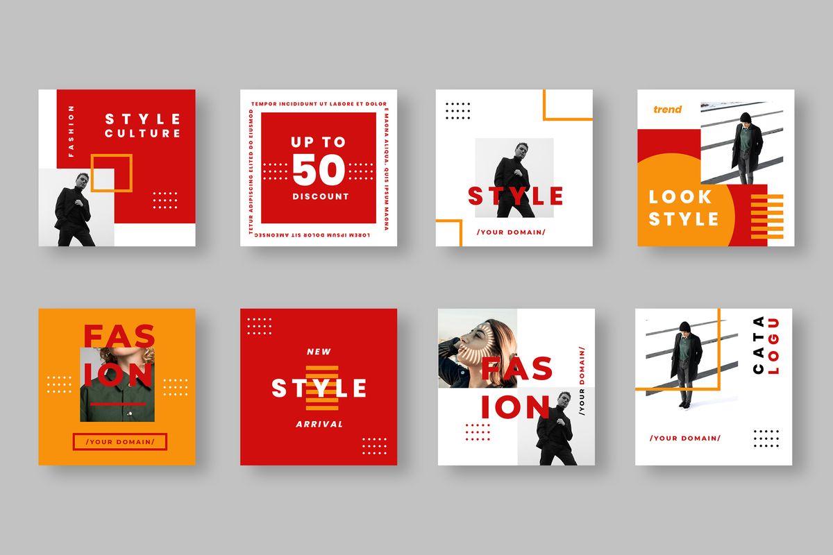 Download Шаблон для соцсетей "Four - Instagram Post Social Media Template" / Four - Instagram Post Social Media Template - Шаблон для соцсетей на тему графика 