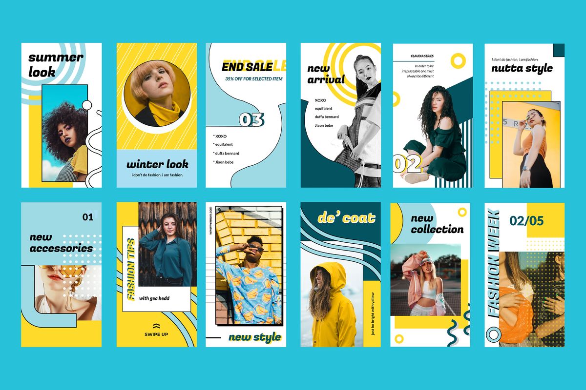 Download Шаблон для соцсетей "Hara - Pop Art Instagram Stories Social Media Template" / Hara - Pop Art Instagram Stories Social Media Template - Шаблон для соцсетей на тему графика 