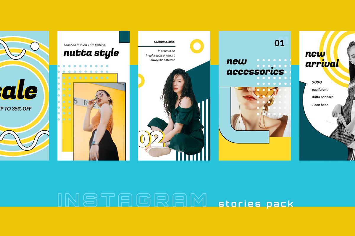 Download Шаблон для соцсетей "Hara - Pop Art Instagram Stories Social Media Template" / Hara - Pop Art Instagram Stories Social Media Template - Шаблон для соцсетей на тему графика 