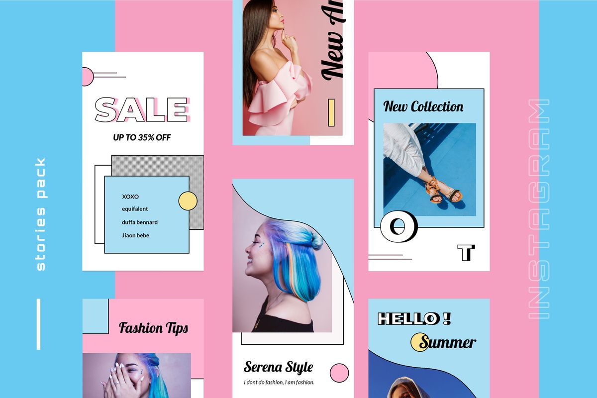 Download Шаблон для соцсетей "Vennon - Pop Art Instagram Stories Social Media Template" / Vennon - Pop Art Instagram Stories Social Media Template - Шаблон для соцсетей на тему графика 