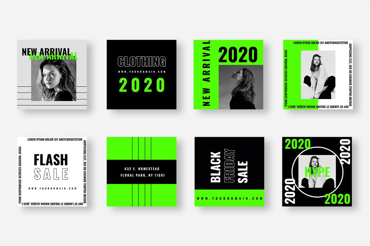 Download Шаблон для соцсетей "Ten - Duo Tone Instagram Post Social Media Template" / Ten - Duo Tone Instagram Post Social Media Template - Шаблон для соцсетей на тему графика 