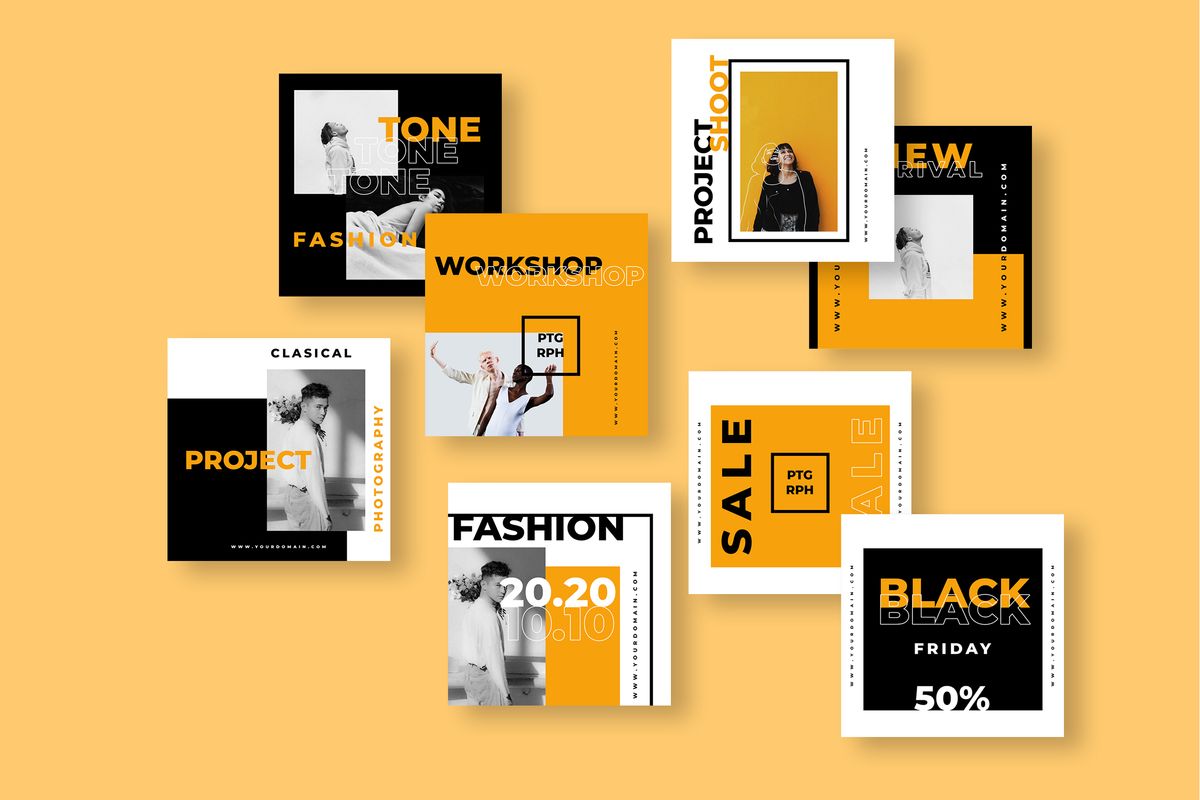 Download Шаблон для соцсетей "One - Instagram Post Social Media Template" / One - Instagram Post Social Media Template - Шаблон для соцсетей на тему графика 