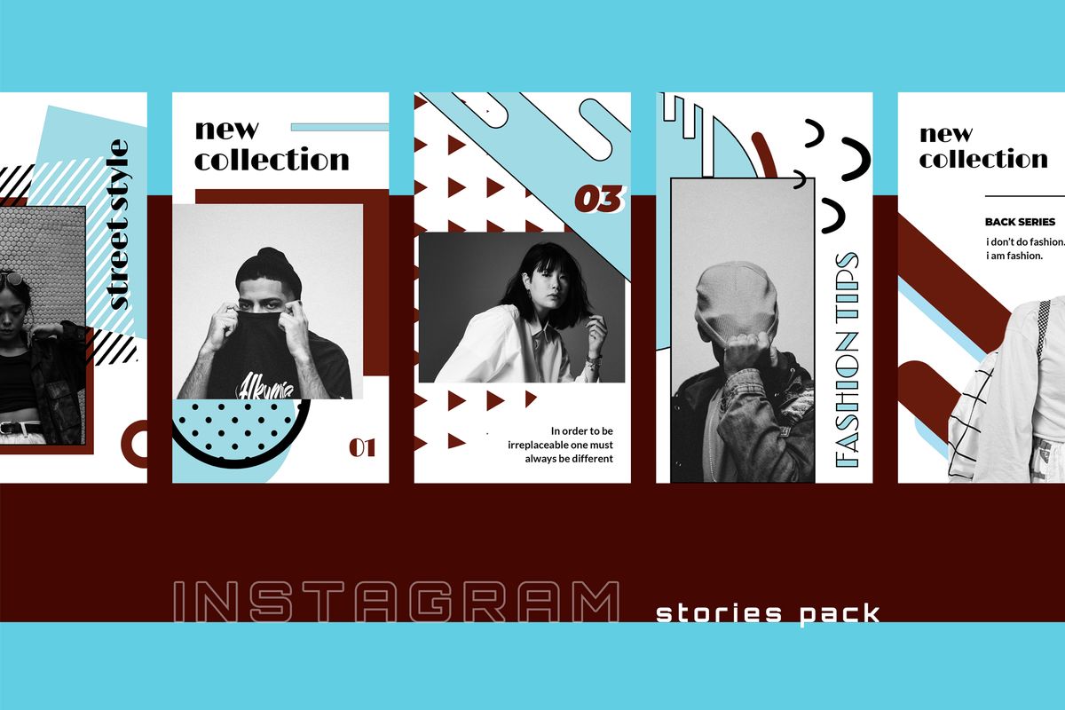 Download Шаблон для соцсетей "Vontez - Instagram Stories Social Media Template" / Vontez - Instagram Stories Social Media Template - Шаблон для соцсетей на тему графика 