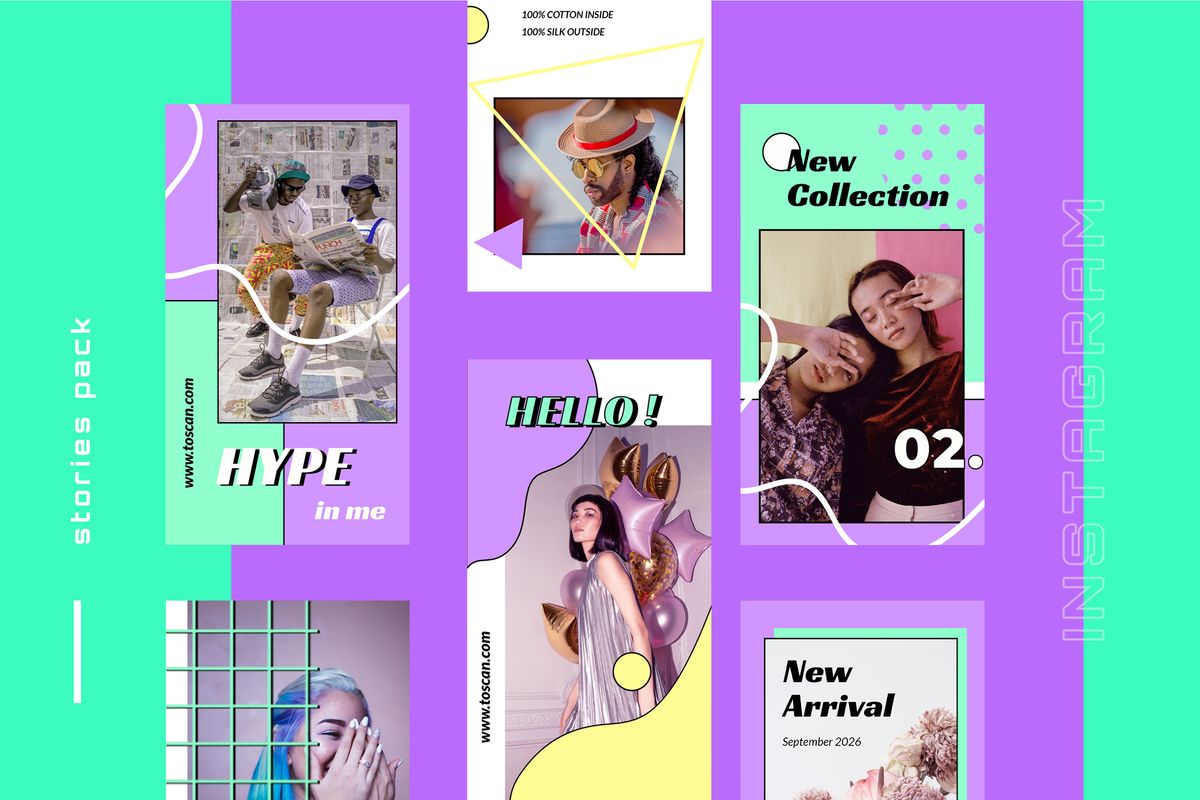 Download Шаблон для соцсетей "Toscan - Instagram Stories Social Media Template" / Toscan - Instagram Stories Social Media Template - Шаблон для соцсетей на тему графика 