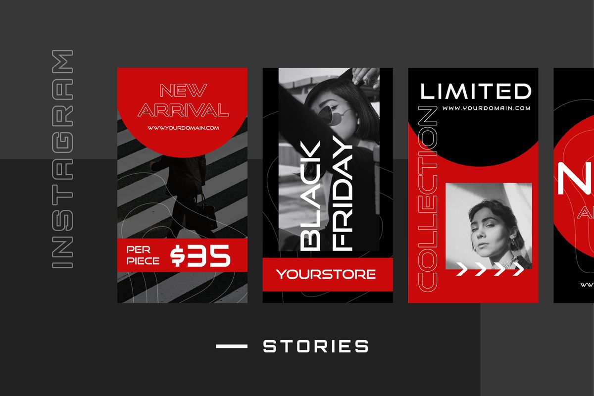 Download Шаблон для соцсетей "Retrofa Two - Instagram Stories Social Media Template" / Retrofa Two - Instagram Stories Social Media Template - Шаблон для соцсетей на тему графика 