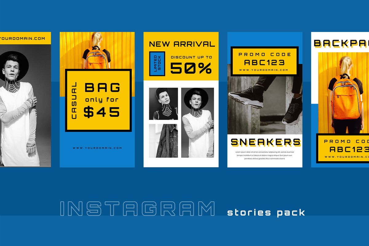 Download Шаблон для соцсетей "Blues  - Duo Tone Instagram Stories Social Media Template" / Blues  - Duo Tone Instagram Stories Social Media Template - Шаблон для соцсетей на тему графика 