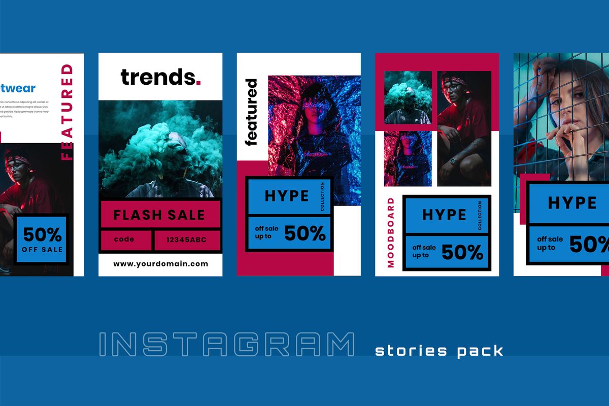 Download Шаблон для соцсетей "Redvo  - Duo Tone Instagram Stories Social Media Template" / Redvo  - Duo Tone Instagram Stories Social Media Template - Шаблон для соцсетей на тему графика 