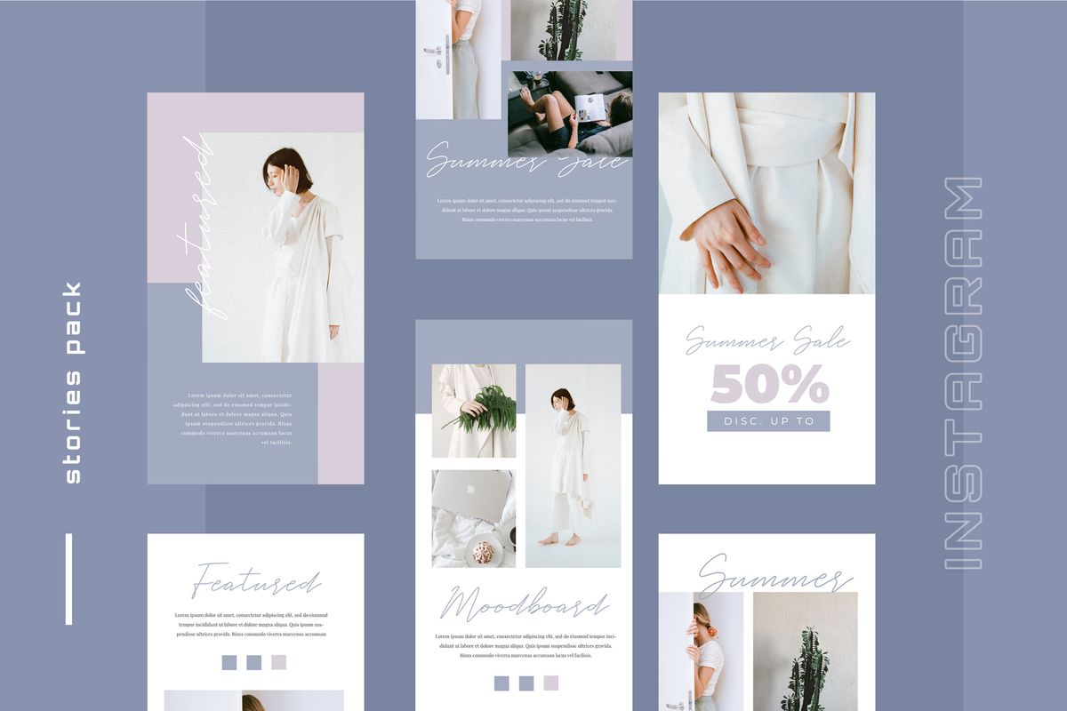 Download Шаблон для соцсетей "Pastelo  - Instagram Stories Social Media Template" / Pastelo  - Instagram Stories Social Media Template - Шаблон для соцсетей на тему графика 