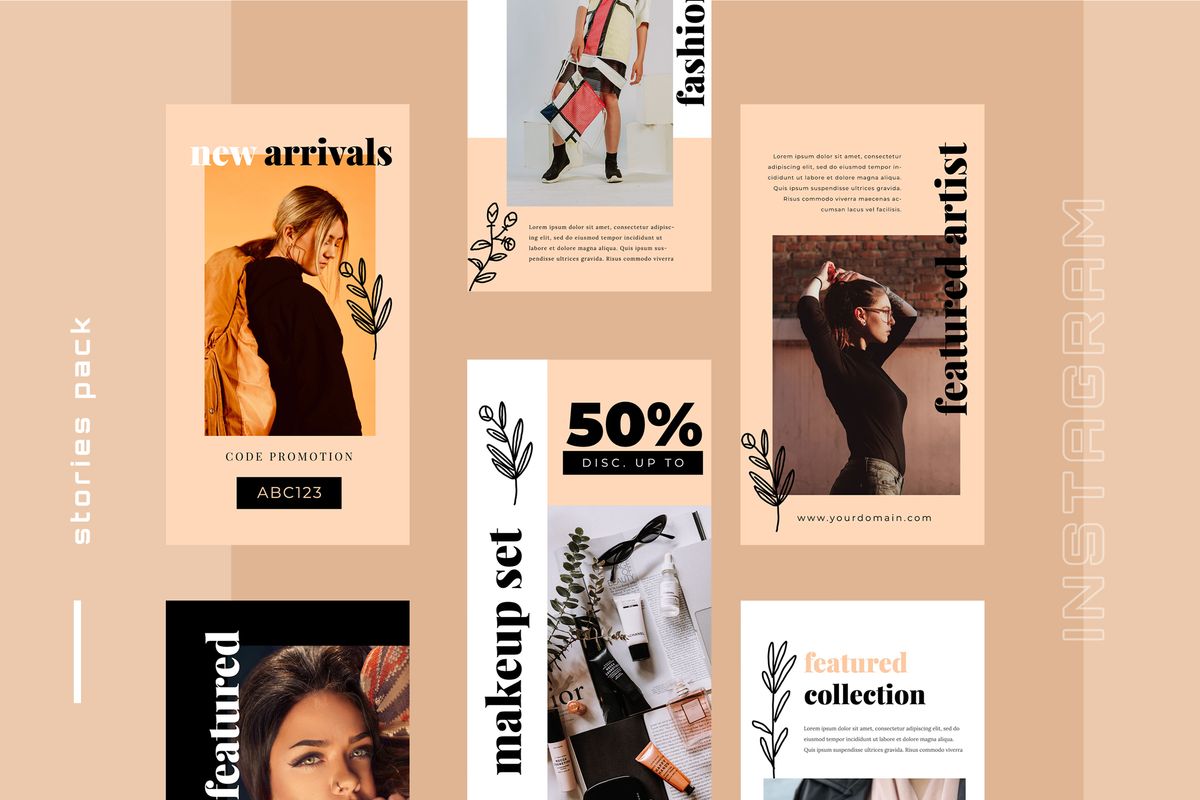 Download Шаблон для соцсетей "Soffa  - Instagram Stories Social Media Template" / Soffa  - Instagram Stories Social Media Template - Шаблон для соцсетей на тему графика 