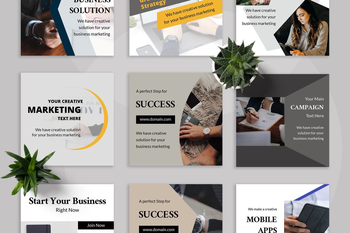 Download Шаблон для соцсетей "Hexa  - Business Instagram  Post Social Media Template" / Hexa  - Business Instagram  Post Social Media Template - Шаблон для соцсетей на тему графика 