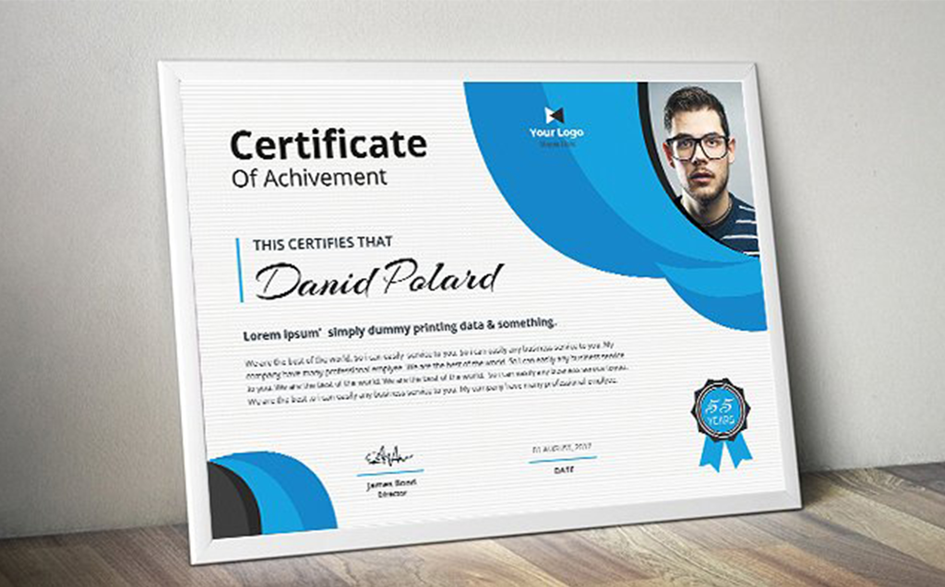 Download Шаблон сертификата "Bubbles Elegant Certificate Template" / Bubbles Elegant Certificate Template - Шаблон сертификата на тему графика a4 achievement awarded business card certificate clen cmyk colorful cool exclusive multipurpose new personal print ready psd recognition training