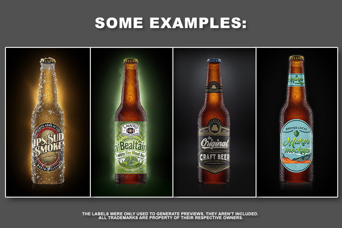 Download Мокап для продукта "Beer Bottle product mockup" / Beer Bottle product mockup - Мокап для продукта на тему графика beer bottle brown drink glass ale bar beverage mock-up label mockup template psd cerveja cerveza photoshop water drops alcohol lager