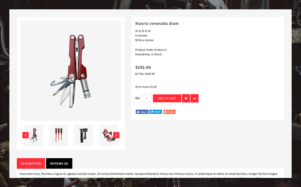 Proto OpenCart Template