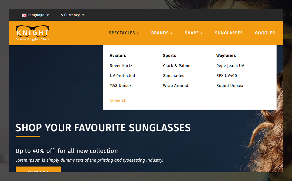Knight OpenCart Template