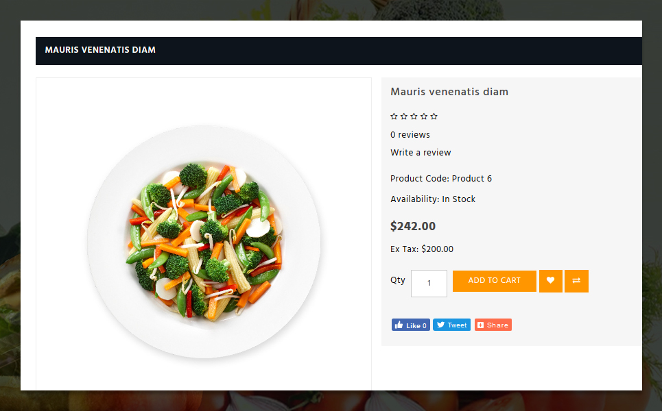 Tostitos Food Store OpenCart Template