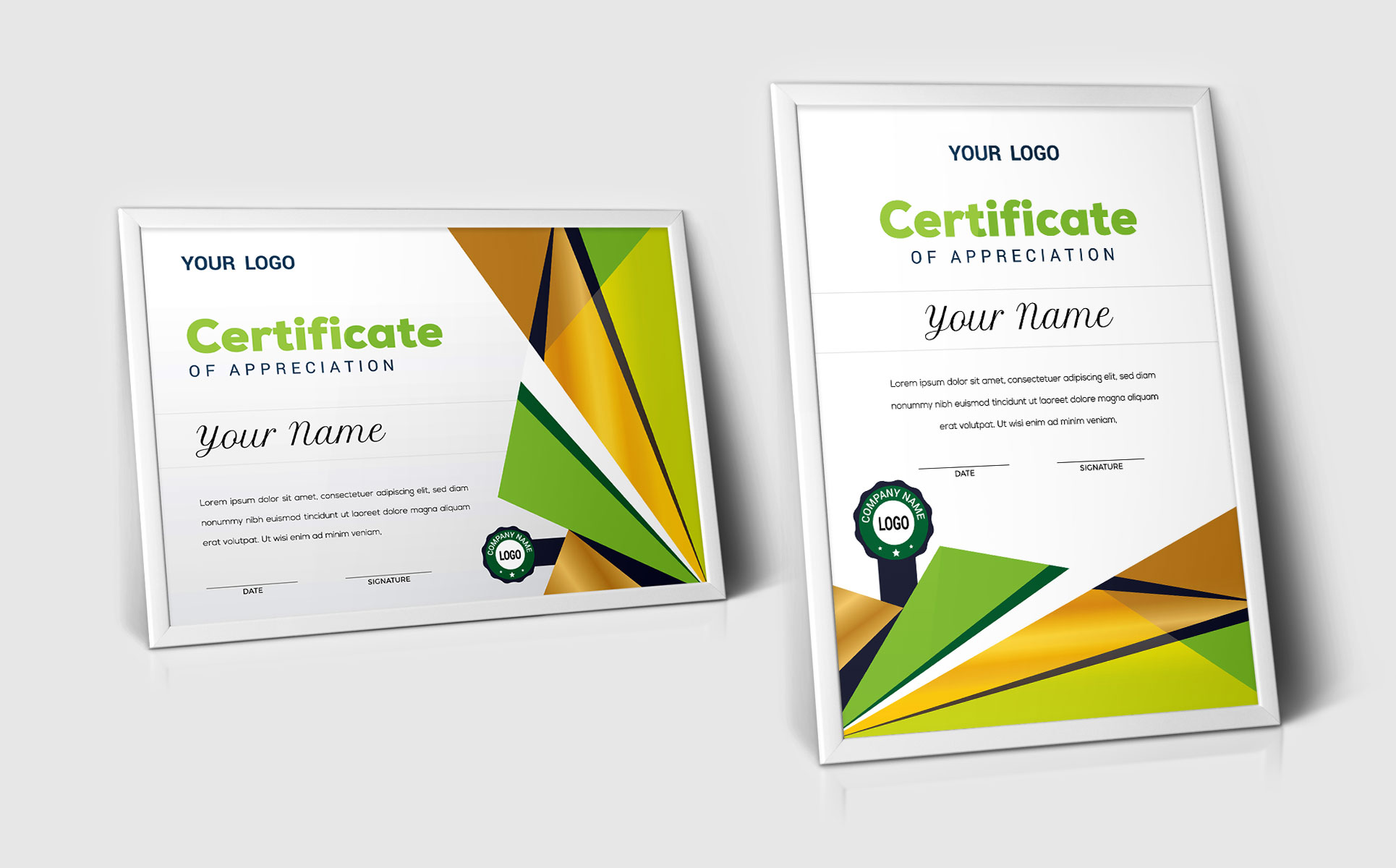 Download Шаблон сертификата "Graduation Award Certificate Template" / Graduation Award Certificate Template - Шаблон сертификата на тему графика 