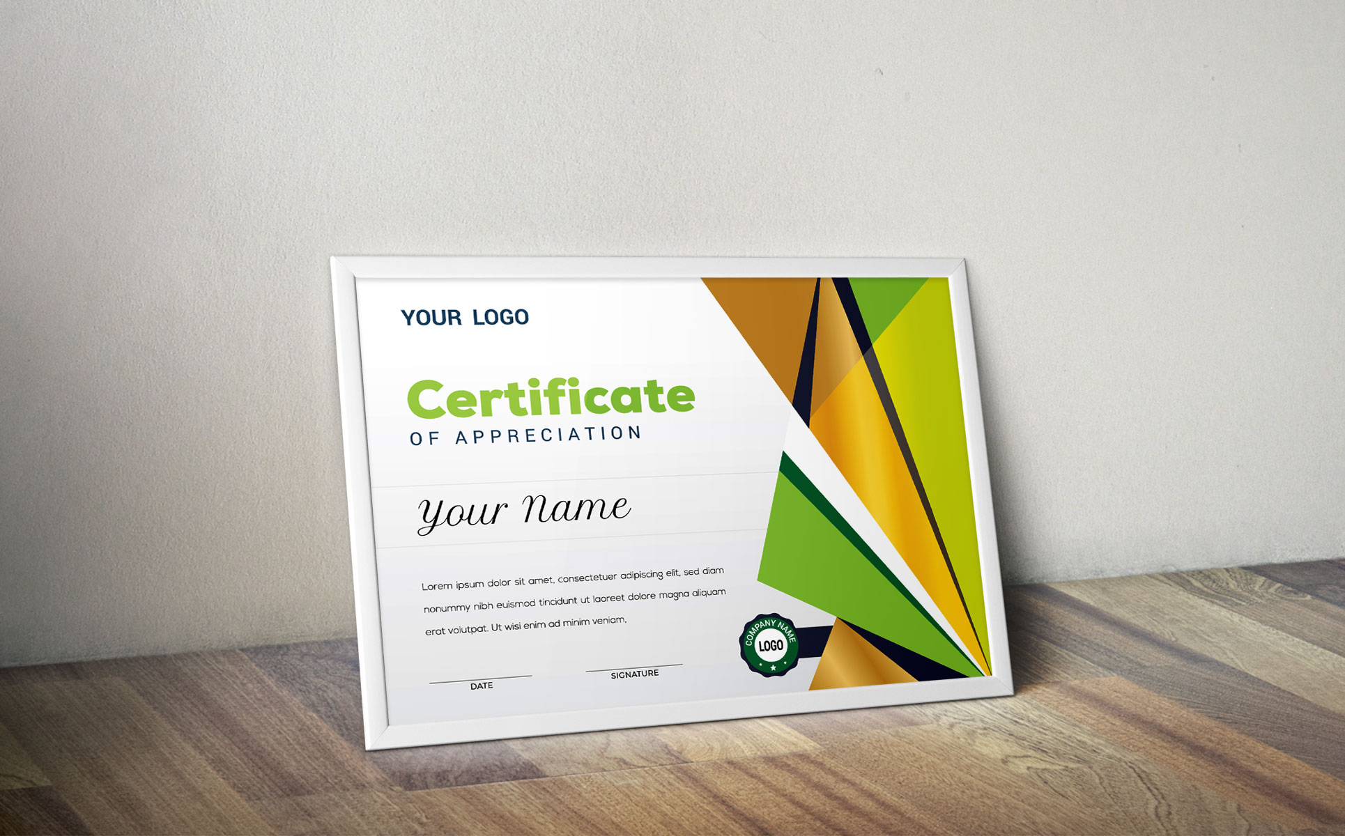 Download Шаблон сертификата "Graduation Award Certificate Template" / Graduation Award Certificate Template - Шаблон сертификата на тему графика 