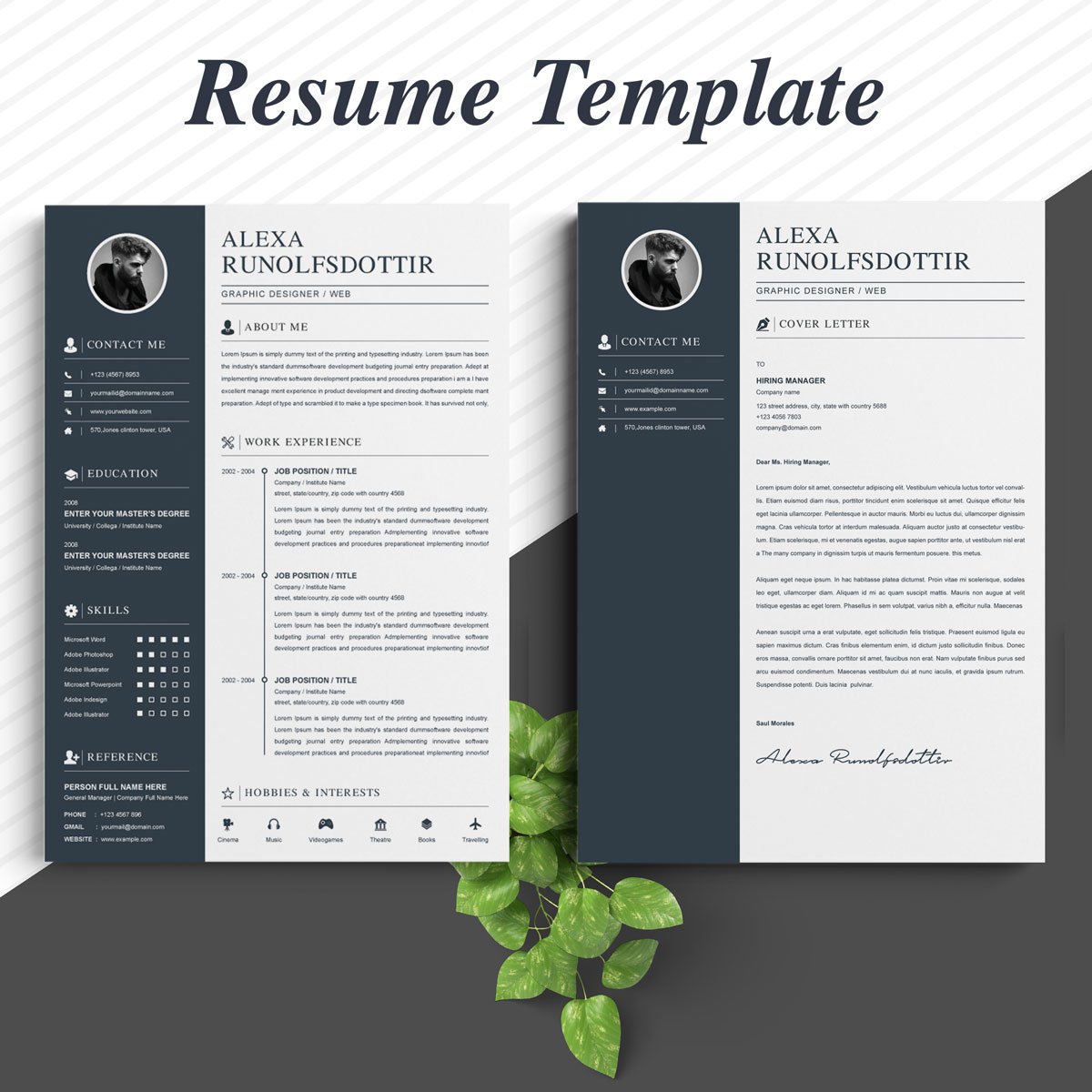 Download Резюме "Mega Bundle Resume Template" / Mega Bundle Resume Template - Резюме на тему графика 