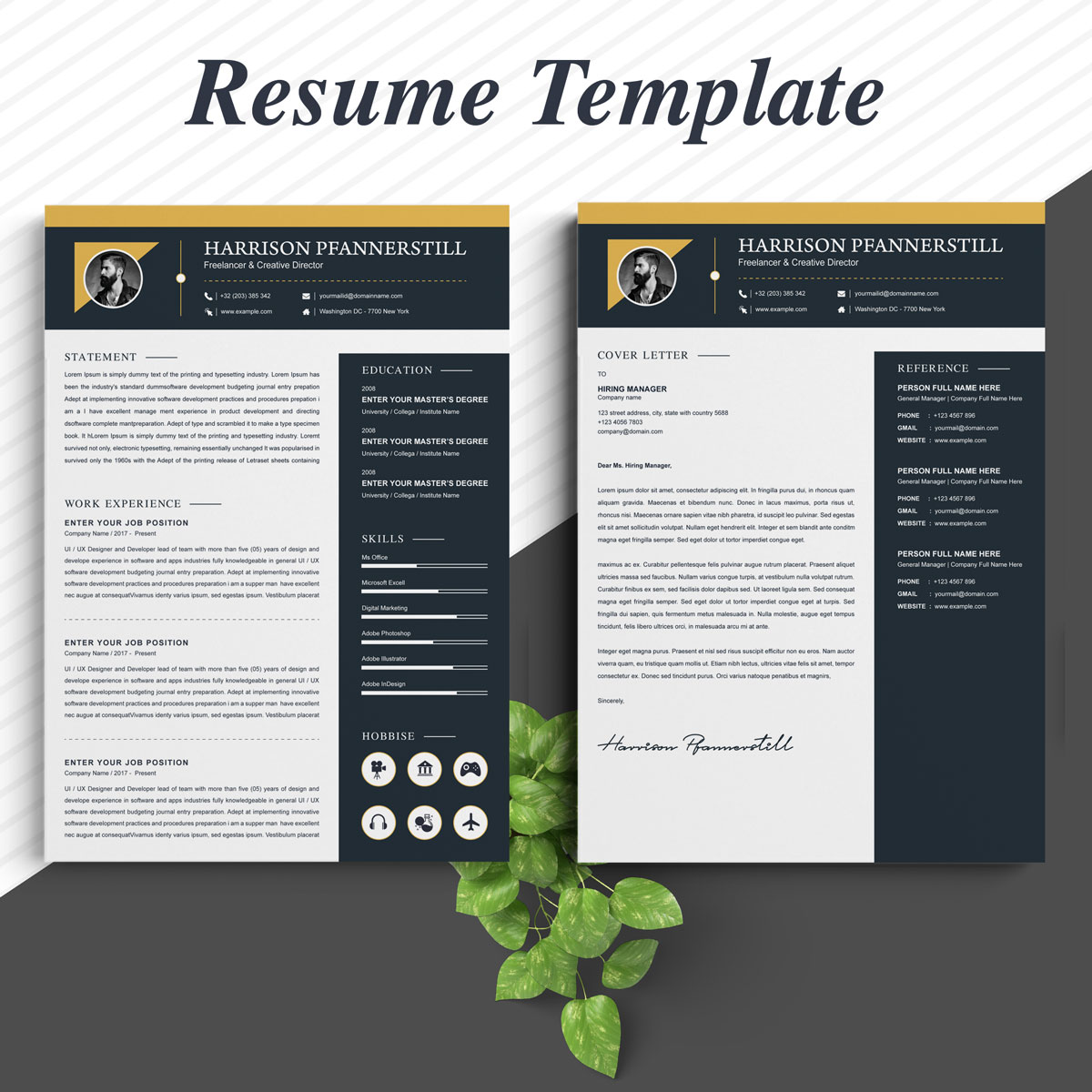 Download Резюме "Mega Bundle Resume Template" / Mega Bundle Resume Template - Резюме на тему графика 