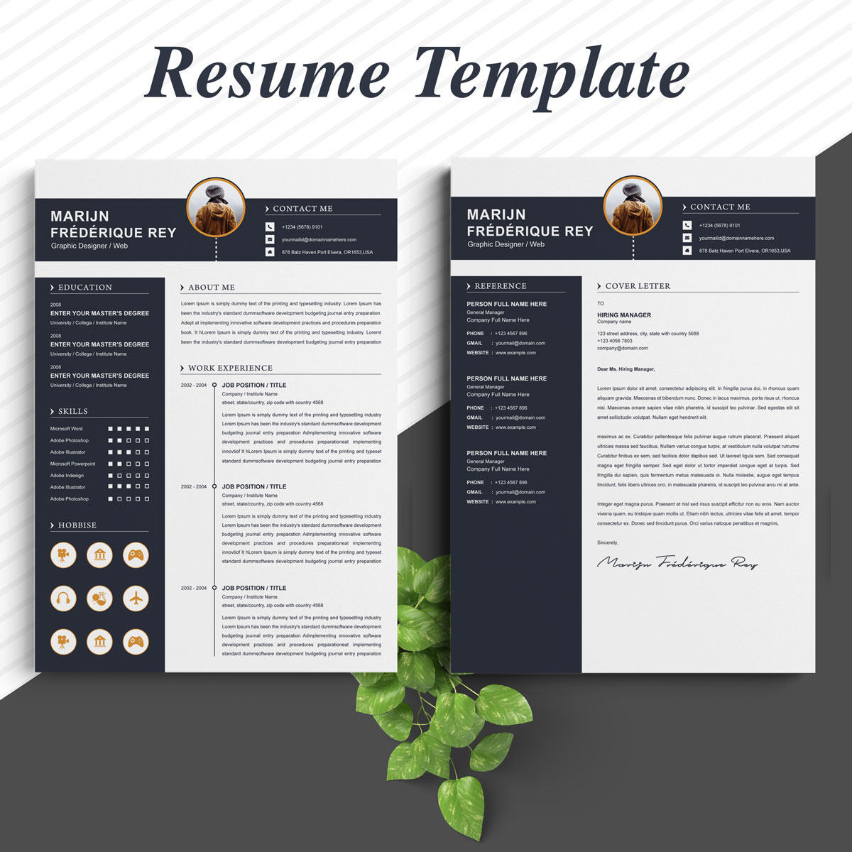 Download Резюме "Mega Bundle Resume Template" / Mega Bundle Resume Template - Резюме на тему графика 