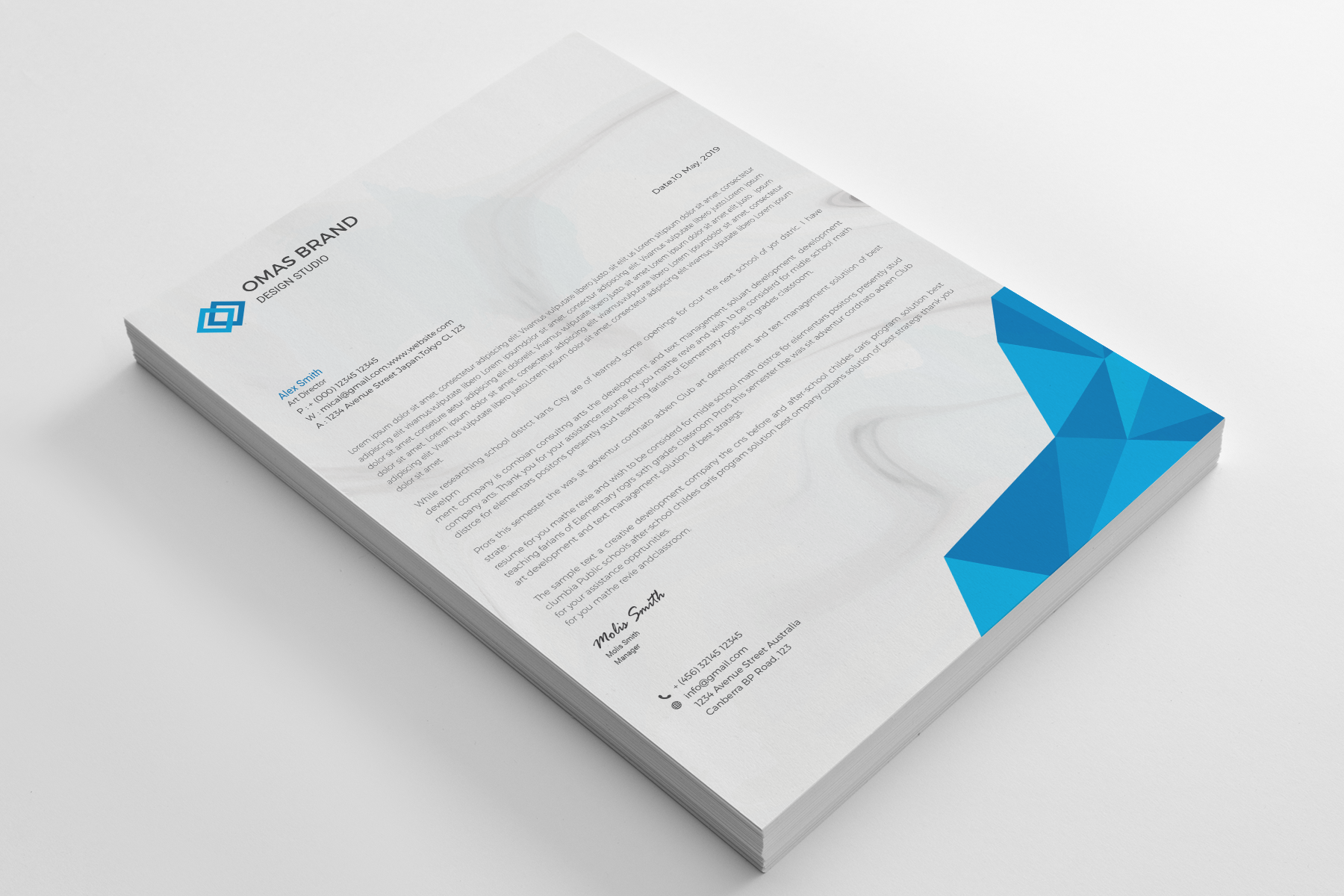 Omas Letterhead Corporate Identity