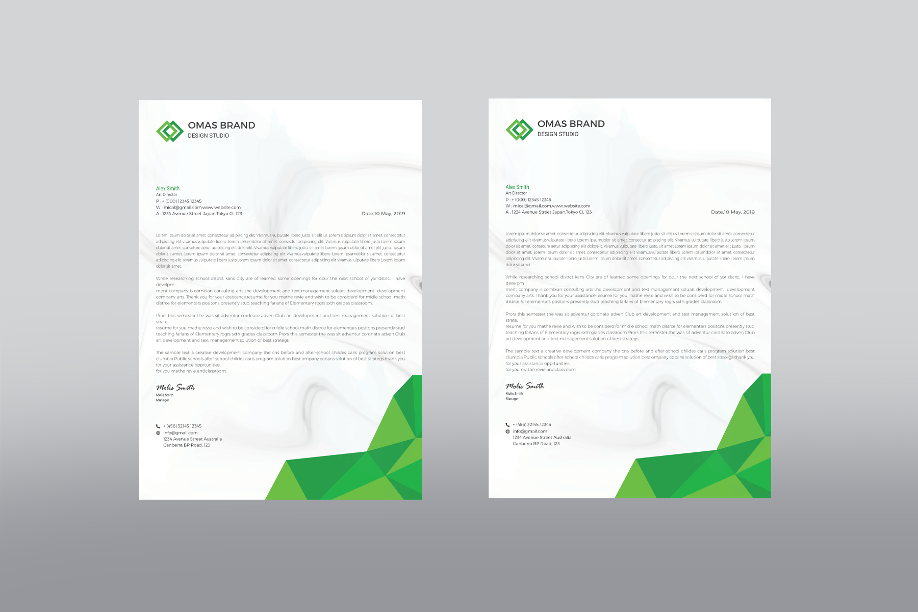 Omas Letterhead Corporate Identity