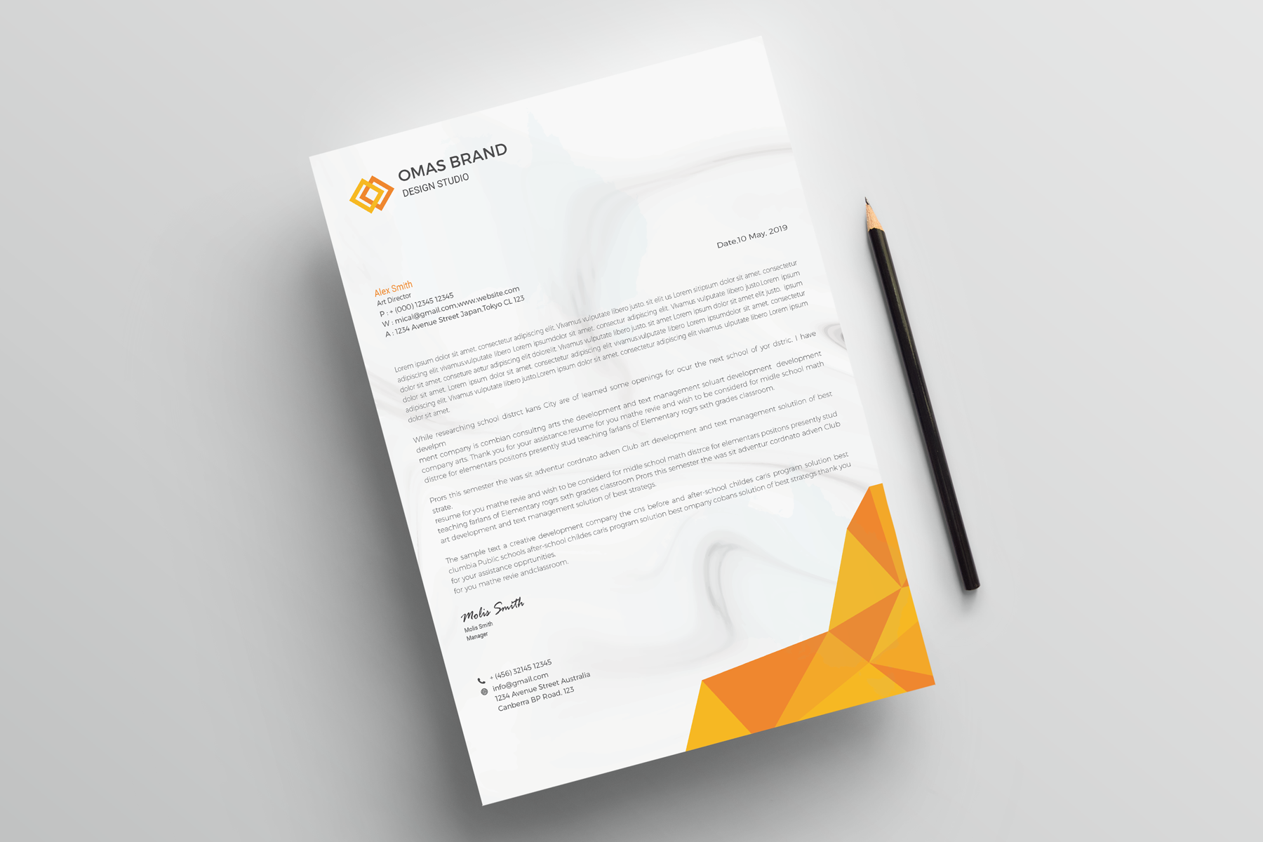Omas Letterhead Corporate Identity