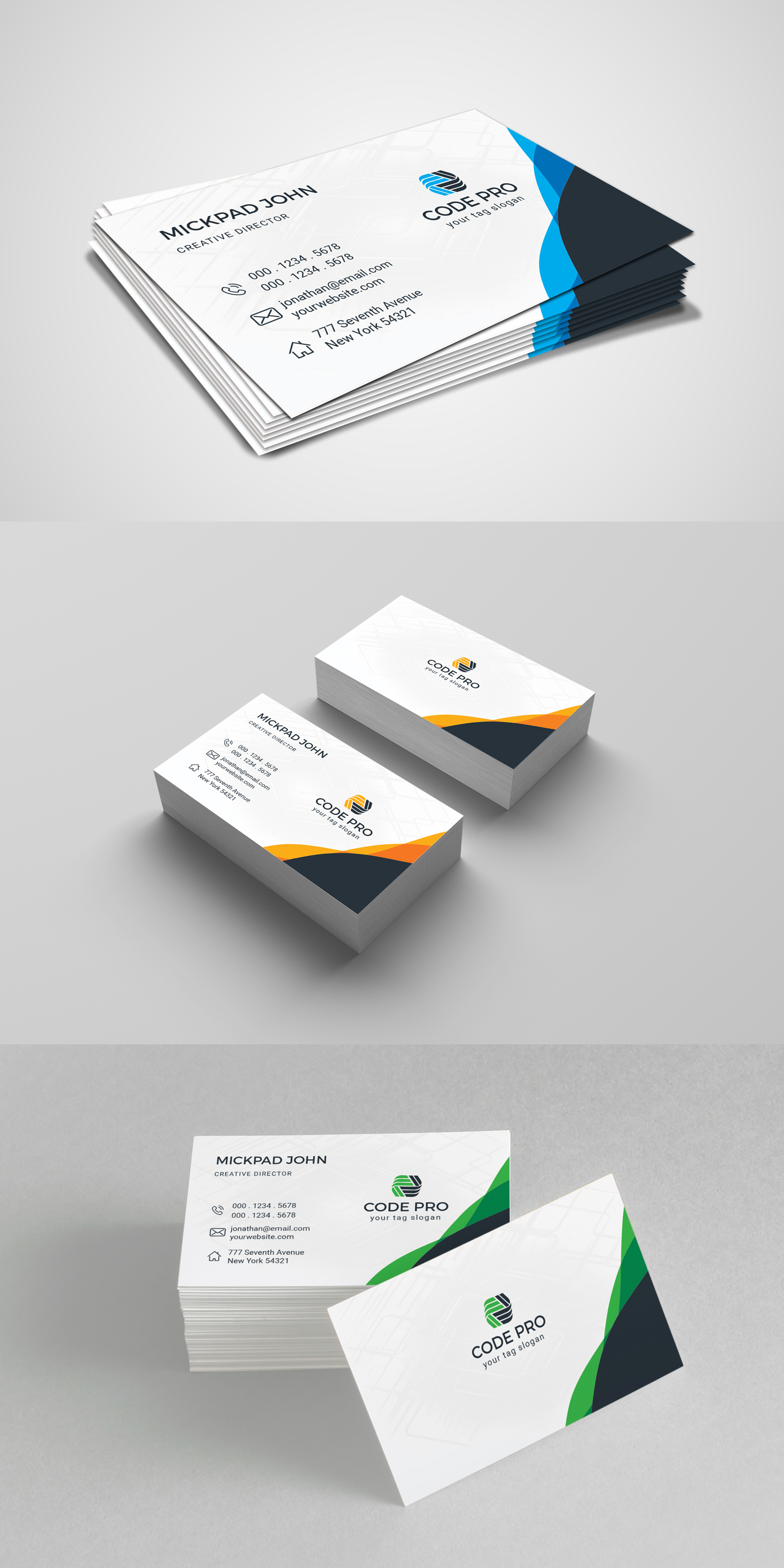 Code Pro Business Card vol. 1 Corporate Identity