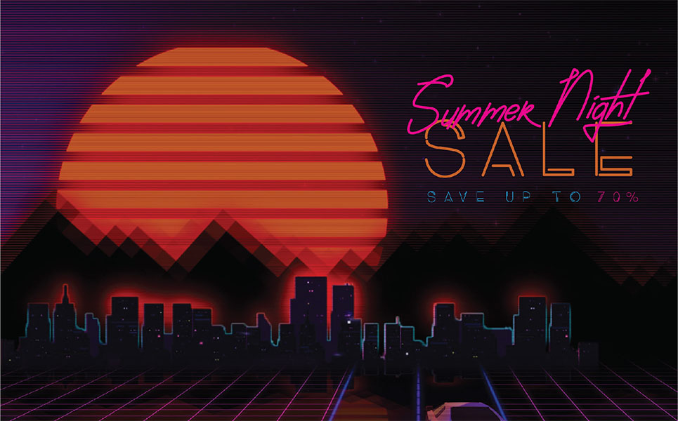 Download Шрифт "Neon Absolute -  Duo + Extra Font" / Neon Absolute -  Duo + Extra Font - Шрифт на тему графика retro vintage 80s neon