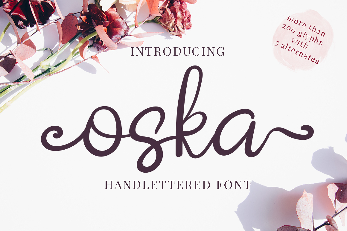Download Шрифт "Oska Font" / Oska Font - Шрифт на тему графика font type brush handmade hand watercolor texture wedding art design business casual classic exclusive holiday fashion logo luxury minimalist christmasundefined