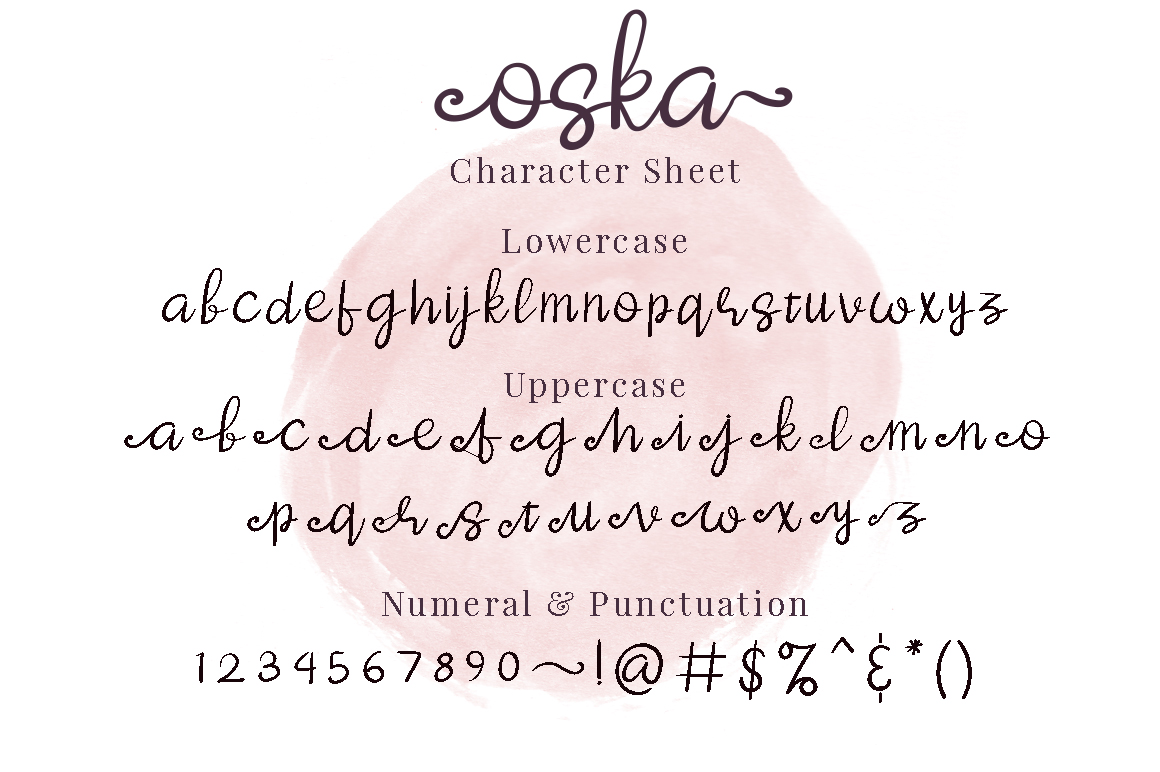 Download Шрифт "Oska Font" / Oska Font - Шрифт на тему графика font type brush handmade hand watercolor texture wedding art design business casual classic exclusive holiday fashion logo luxury minimalist christmasundefined