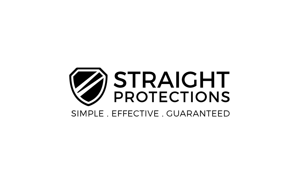 Download Шаблон логотипа "Straight Protections Logo Template" / Straight Protections Logo Template - Шаблон логотипа на тему графика save shield internet management social agency online technology web solutions innovative interactive modern networking clean guard work strength strong insurance