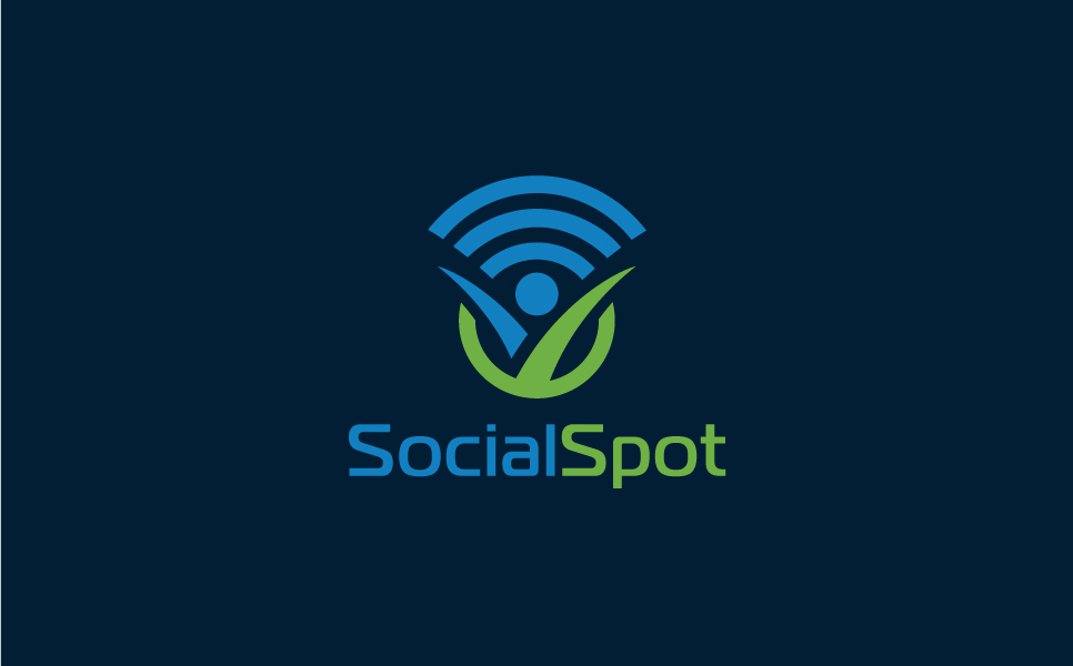 Download Шаблон логотипа "Social Spot Logo Template" / Social Spot Logo Template - Шаблон логотипа на тему графика media internet entertainment management social agency online technology digital futuristic multimedia web solutions innovative interactive new generation creative studio data