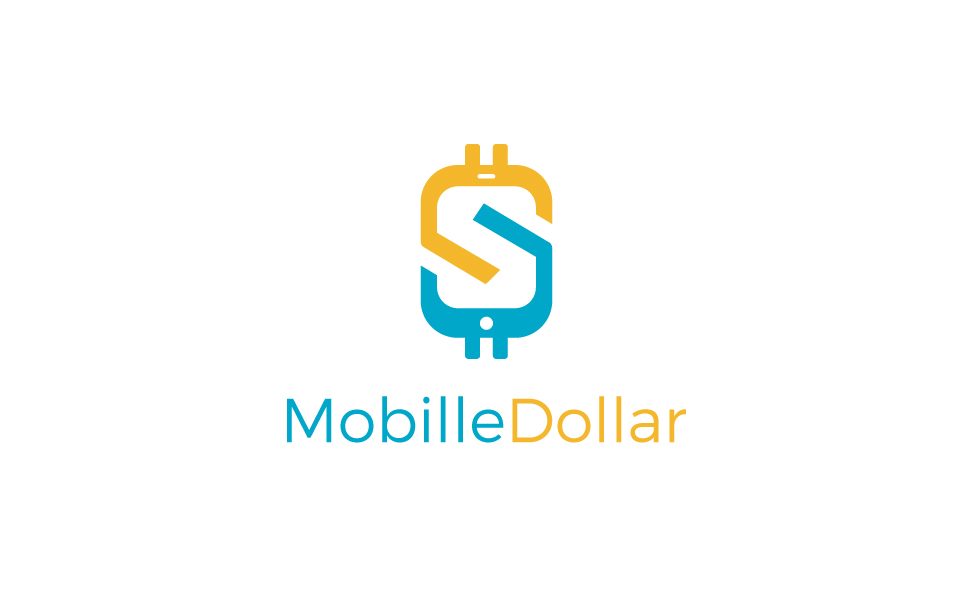 Download Шаблон логотипа "Mobille Dollar Logo Template" / Mobille Dollar Logo Template - Шаблон логотипа на тему графика finance web seo marketing management media consulting economy internet insurance loan grow business rate simple profit investment online technology digital