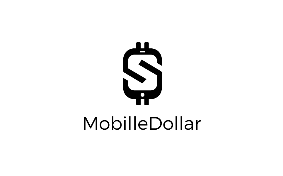 Download Шаблон логотипа "Mobille Dollar Logo Template" / Mobille Dollar Logo Template - Шаблон логотипа на тему графика finance web seo marketing management media consulting economy internet insurance loan grow business rate simple profit investment online technology digital