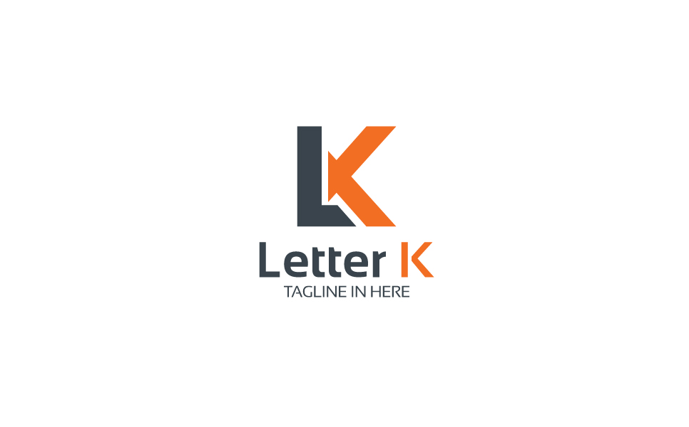 Download Шаблон логотипа "Letter K Logo Template" / Letter K Logo Template - Шаблон логотипа на тему графика media internet management social agency online technology digital multimedia modern networking clean finance accounting seo marketing consulting business simple modern
