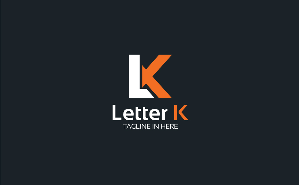 Download Шаблон логотипа "Letter K Logo Template" / Letter K Logo Template - Шаблон логотипа на тему графика media internet management social agency online technology digital multimedia modern networking clean finance accounting seo marketing consulting business simple modern