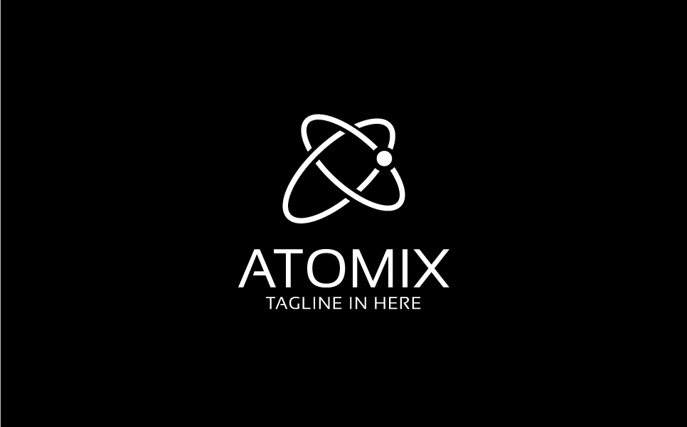 Download Шаблон логотипа "Atomix Logo Template" / Atomix Logo Template - Шаблон логотипа на тему графика media internet management agency online technology digital multimedia modern networking clean finance seo marketing consulting business simple modern atom science