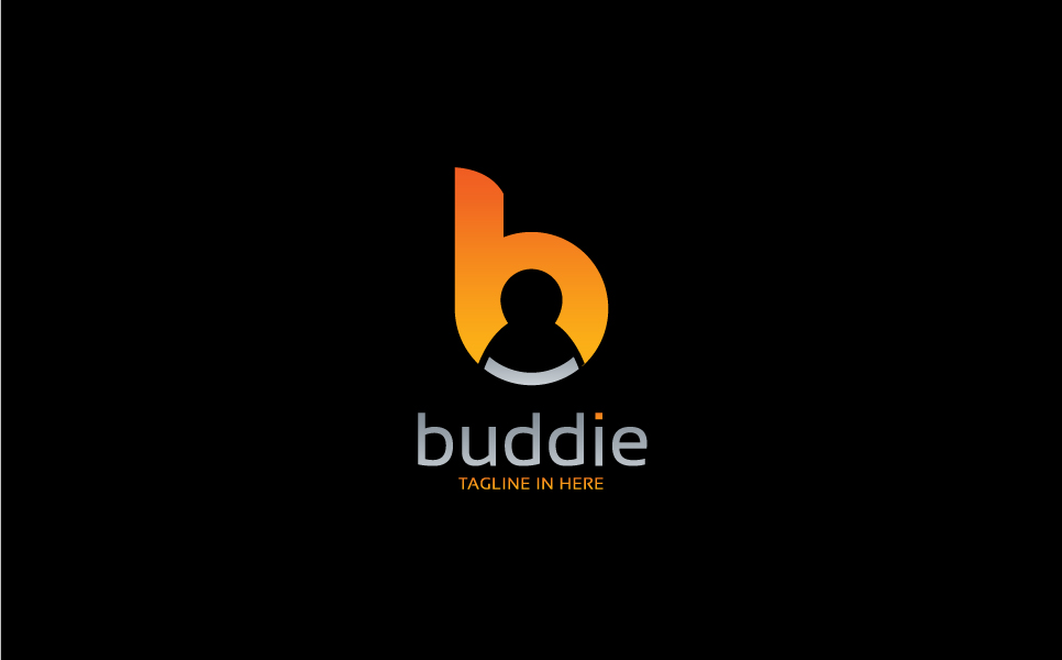 Download Шаблон логотипа "Buddie Logo Template" / Buddie Logo Template - Шаблон логотипа на тему графика media internet management social agency online technology digital multimedia modern networking clean finance accounting seo marketing consulting business simple modern