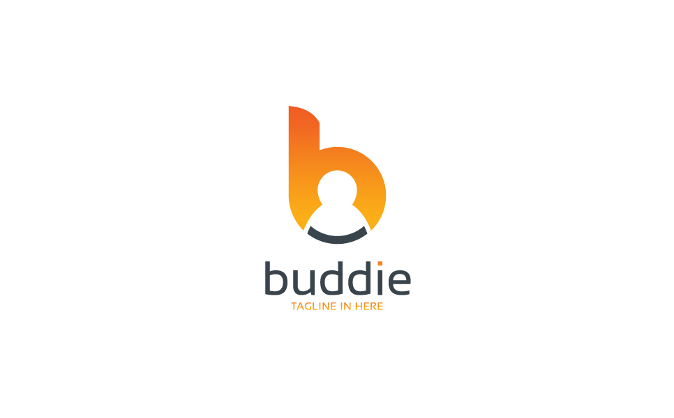 Download Шаблон логотипа "Buddie Logo Template" / Buddie Logo Template - Шаблон логотипа на тему графика media internet management social agency online technology digital multimedia modern networking clean finance accounting seo marketing consulting business simple modern