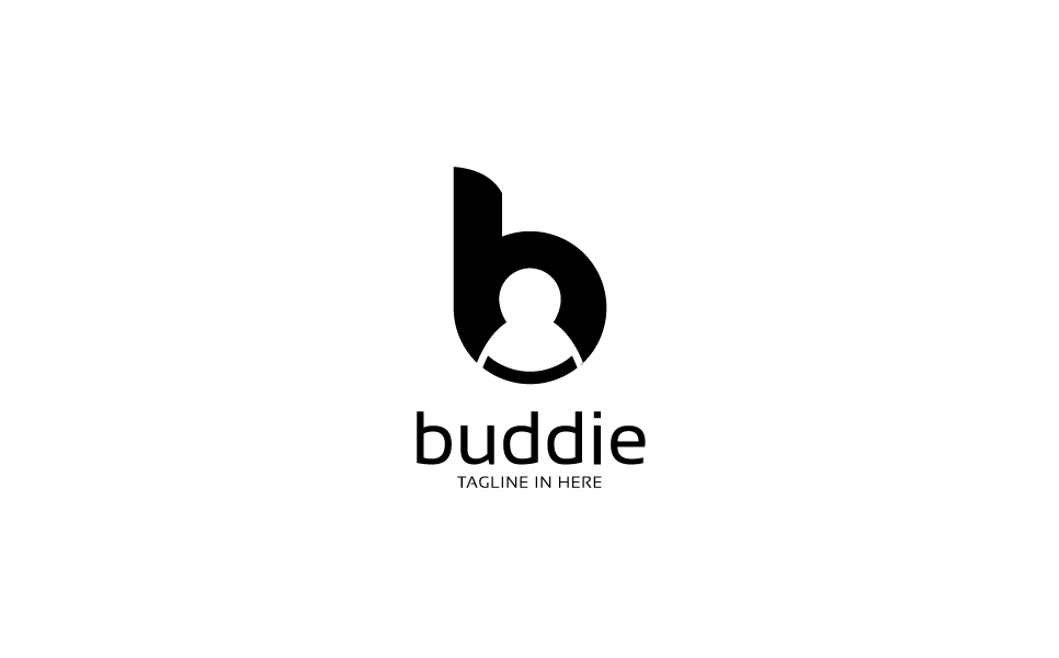 Download Шаблон логотипа "Buddie Logo Template" / Buddie Logo Template - Шаблон логотипа на тему графика media internet management social agency online technology digital multimedia modern networking clean finance accounting seo marketing consulting business simple modern