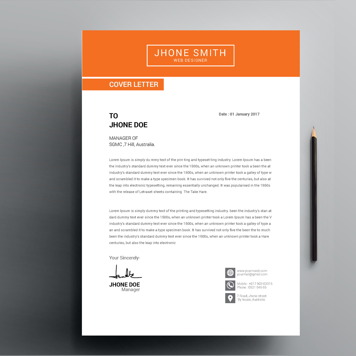 Download Резюме "Bright Header Web Designer Resume Template" / Bright Header Web Designer Resume Template - Резюме на тему графика job resume simple cv the experience free corporate design template wor professional indesign